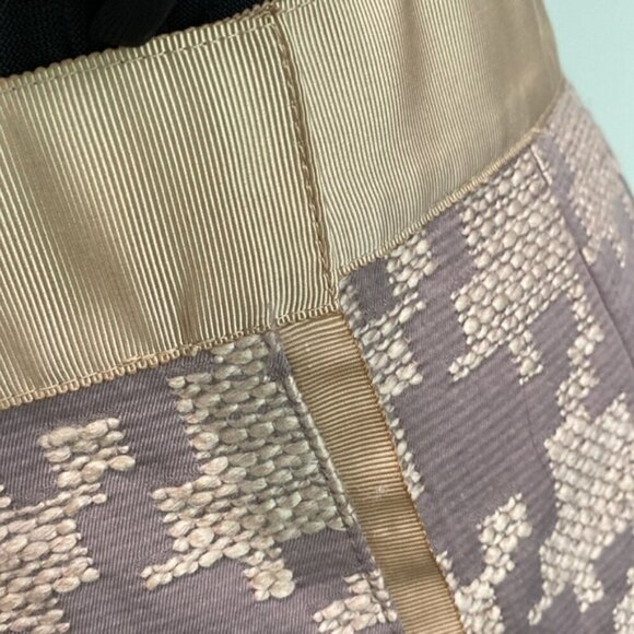 Ann Taylor Loft Pink Plaid Houndstooth Skirt Size 2 - Picture 10 of 14